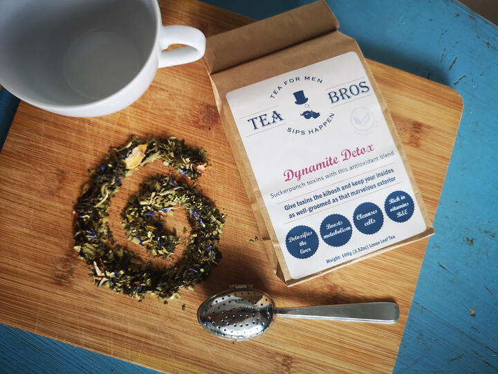 Dynamite Detox - Loose leaf tea for men. Tea gift.