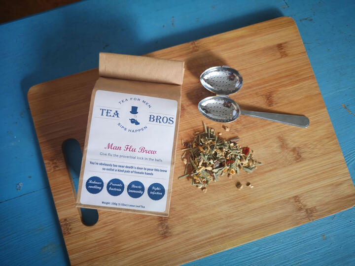 Man Flu Brew - Loose leaf tea for men. Tea gift.